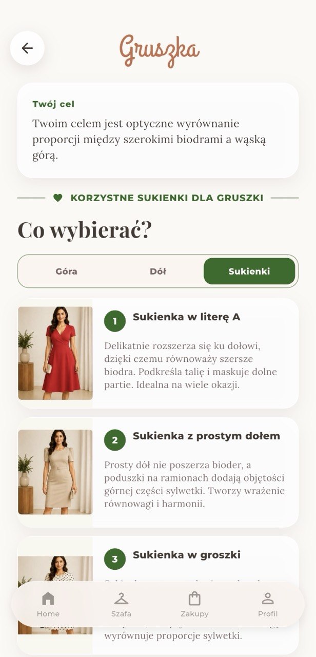 Gruszka: korzystne sukienki