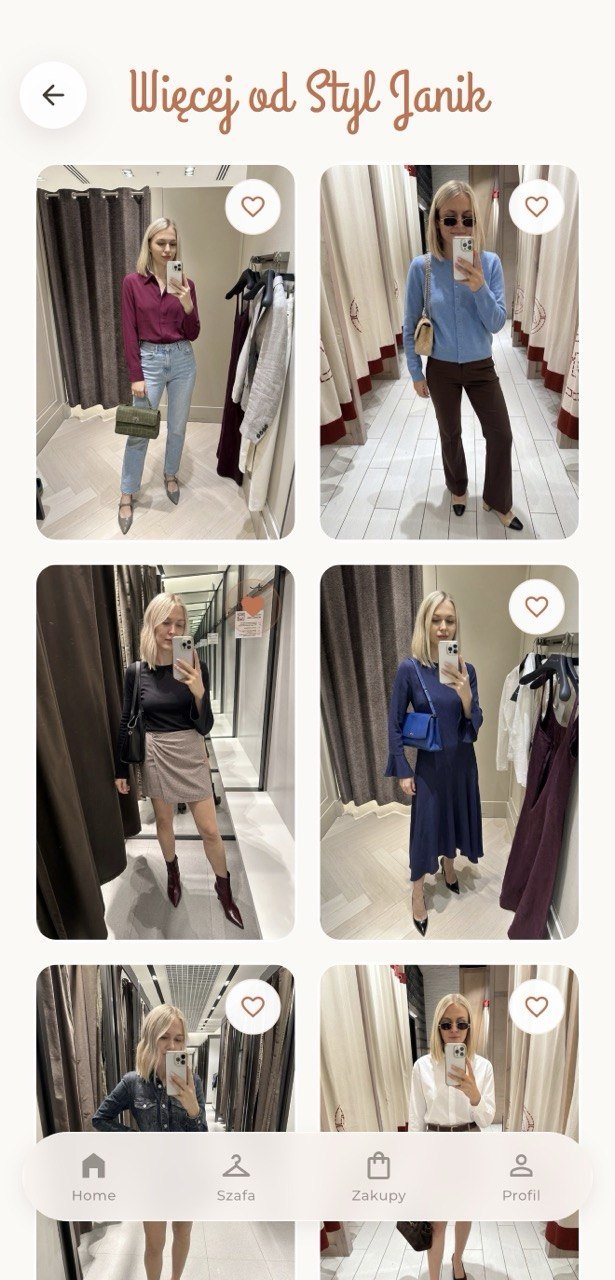 Więcej od StylJanik: lista stylizacji